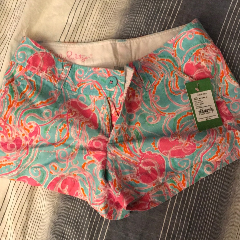 Lilly Pulitzer Shorts Jellies Be Jammin